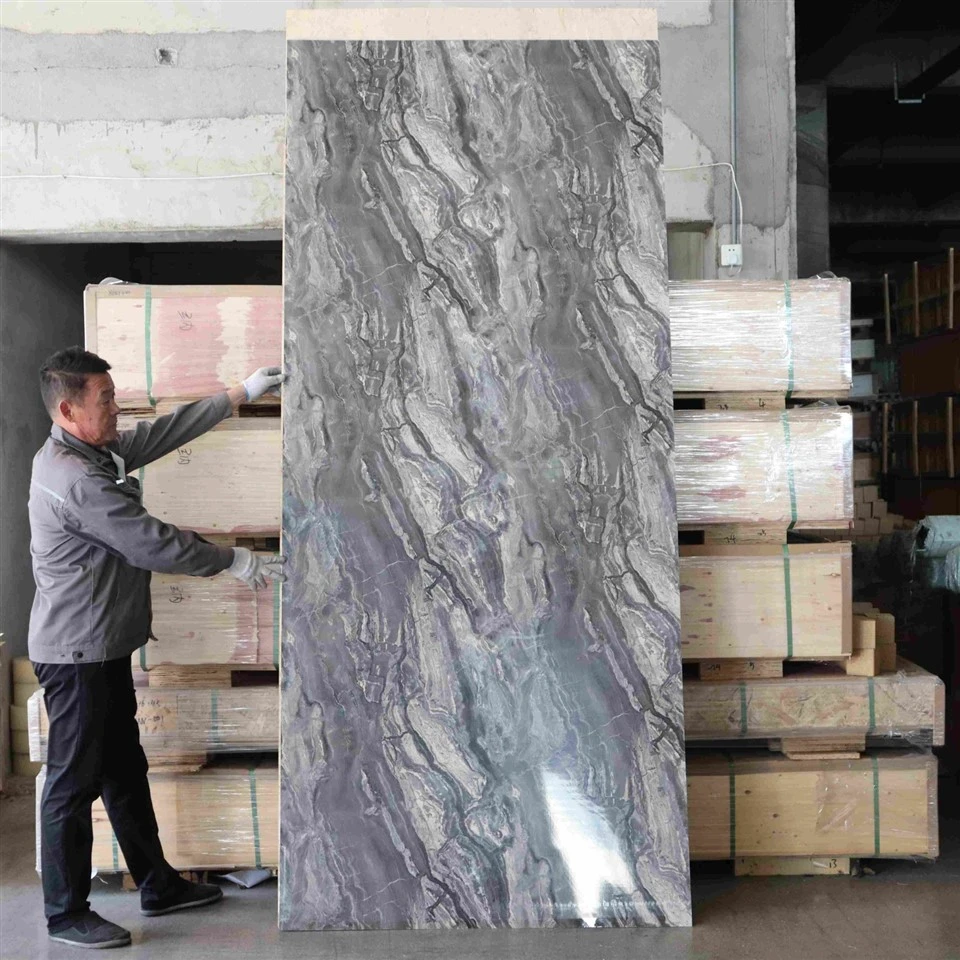 Stain Resistant PVC Marble Wall Panel factory