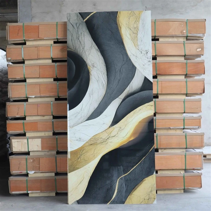 UV Coating Waterproof High Glossy Waterproof Marble PVC Panel
